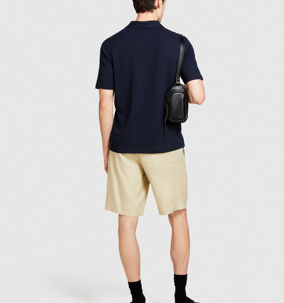 Regular fit polo - men's polos - Dark Blue | Sisley image number 3